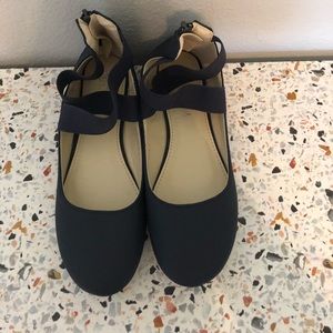 STEVEN ELLA blue flats